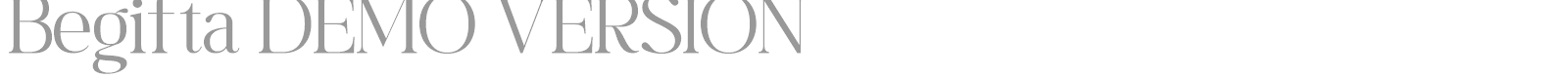 Begifta font preview